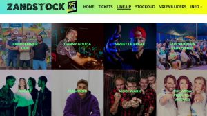 Zandstock begonnen