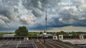 Onderhoud aan zender Noordkop Centraal