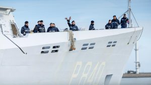 Zr.Ms. Holland na tweeënhalve maand paraatheid terug uit Cyprus