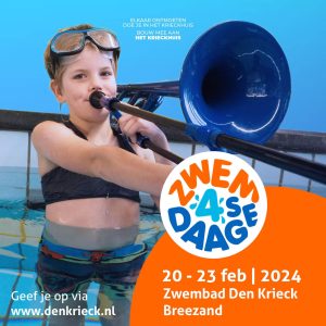 Voorjaarsvakantie met zwemvierdaagse in Den Krieck