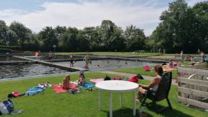 Brandweer bij afsluiting zwemseizoen