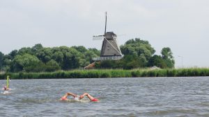 Open water zwemwedstrijd