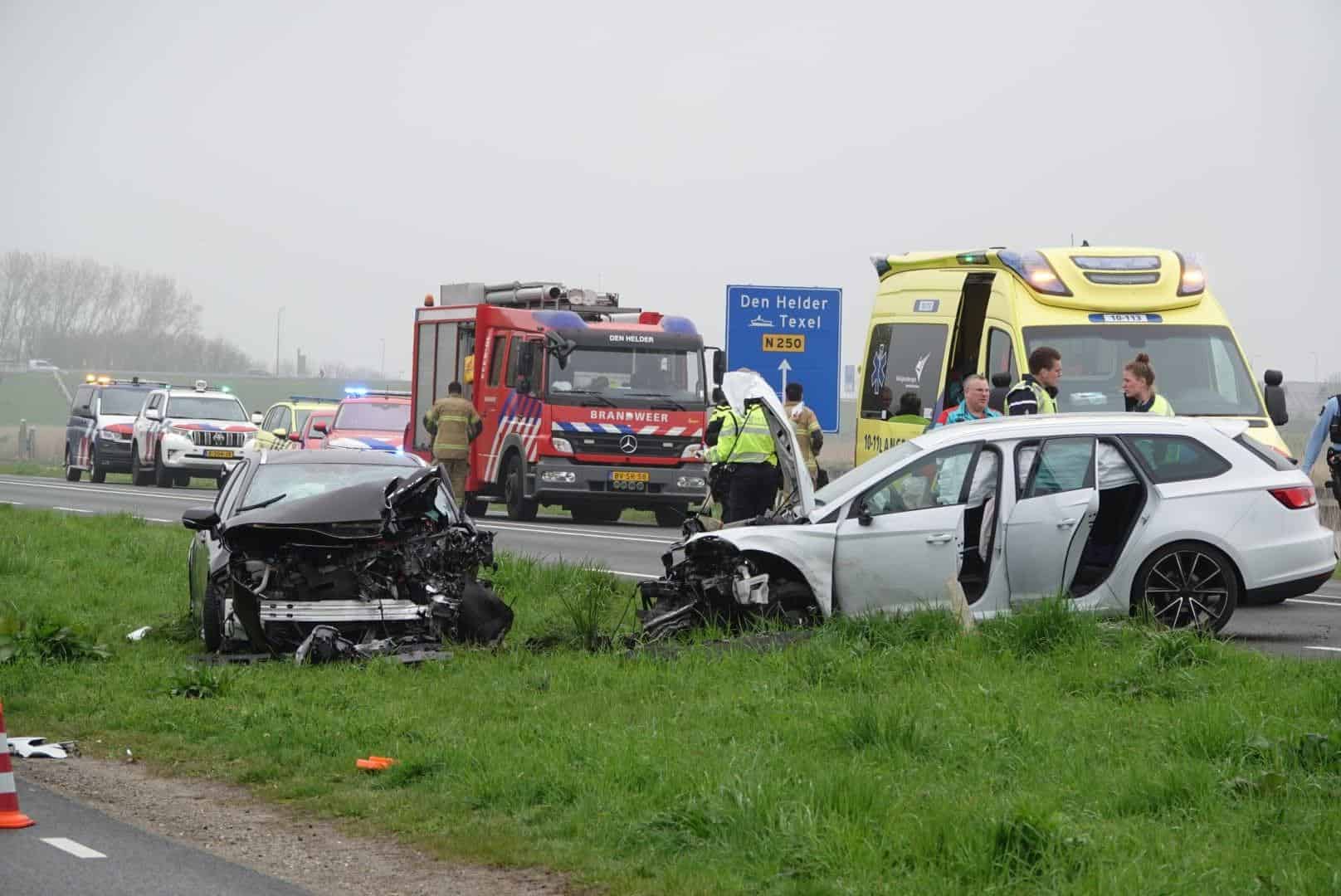 Meerdere gewonden bij aanrijding N9