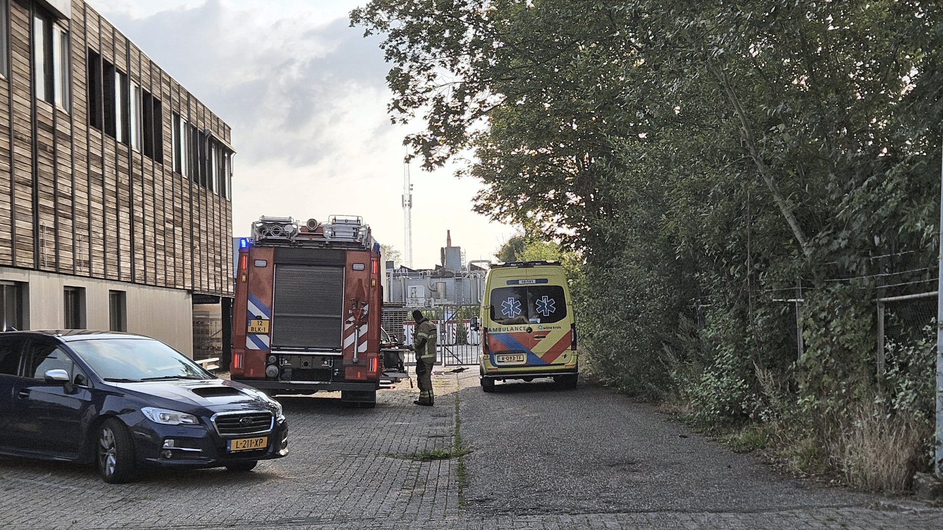 Ongeval op bedrijventerrein Witte Paal