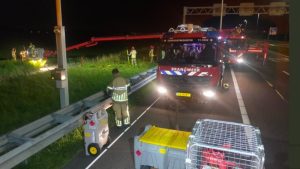 Politie zoekt verdachten vernieling langs A7