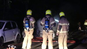 Auto in brand in Schagerbrug