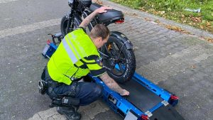 Fatbike controle in Wieringerwerf