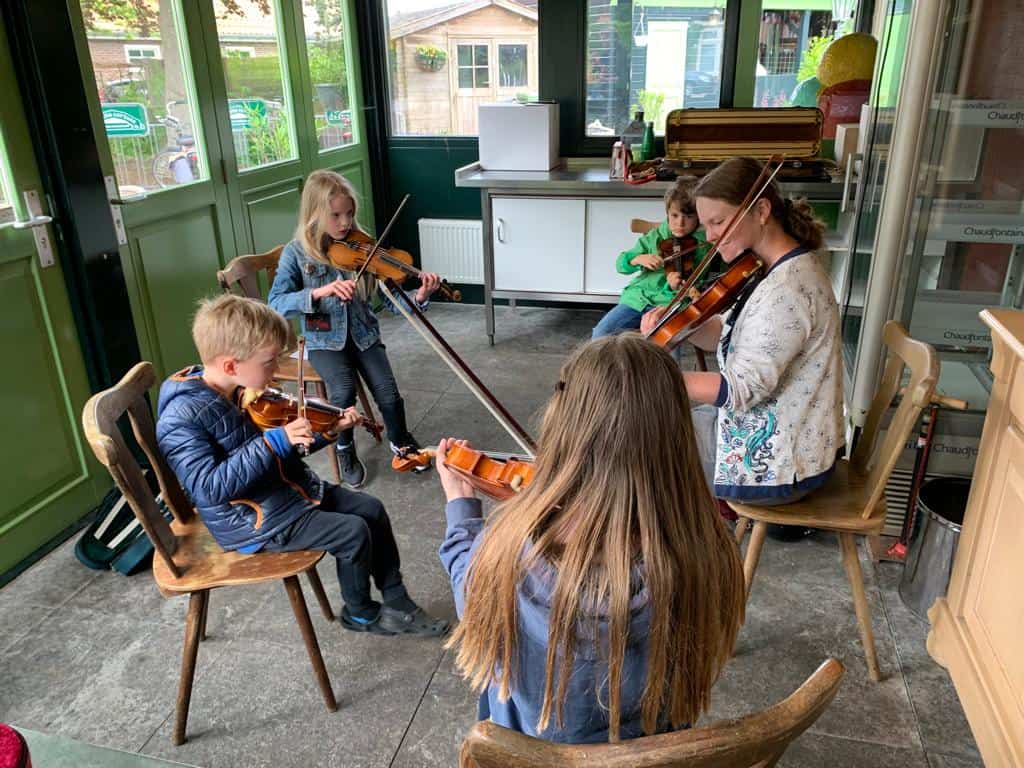 Met pinkster een cursus viool bij Fiddler’s farm