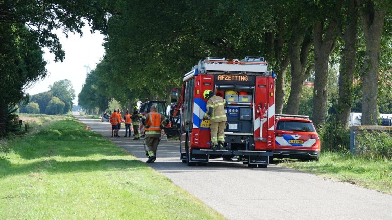 Gasleiding in Middenmeer geraakt bij werk aan waterleiding