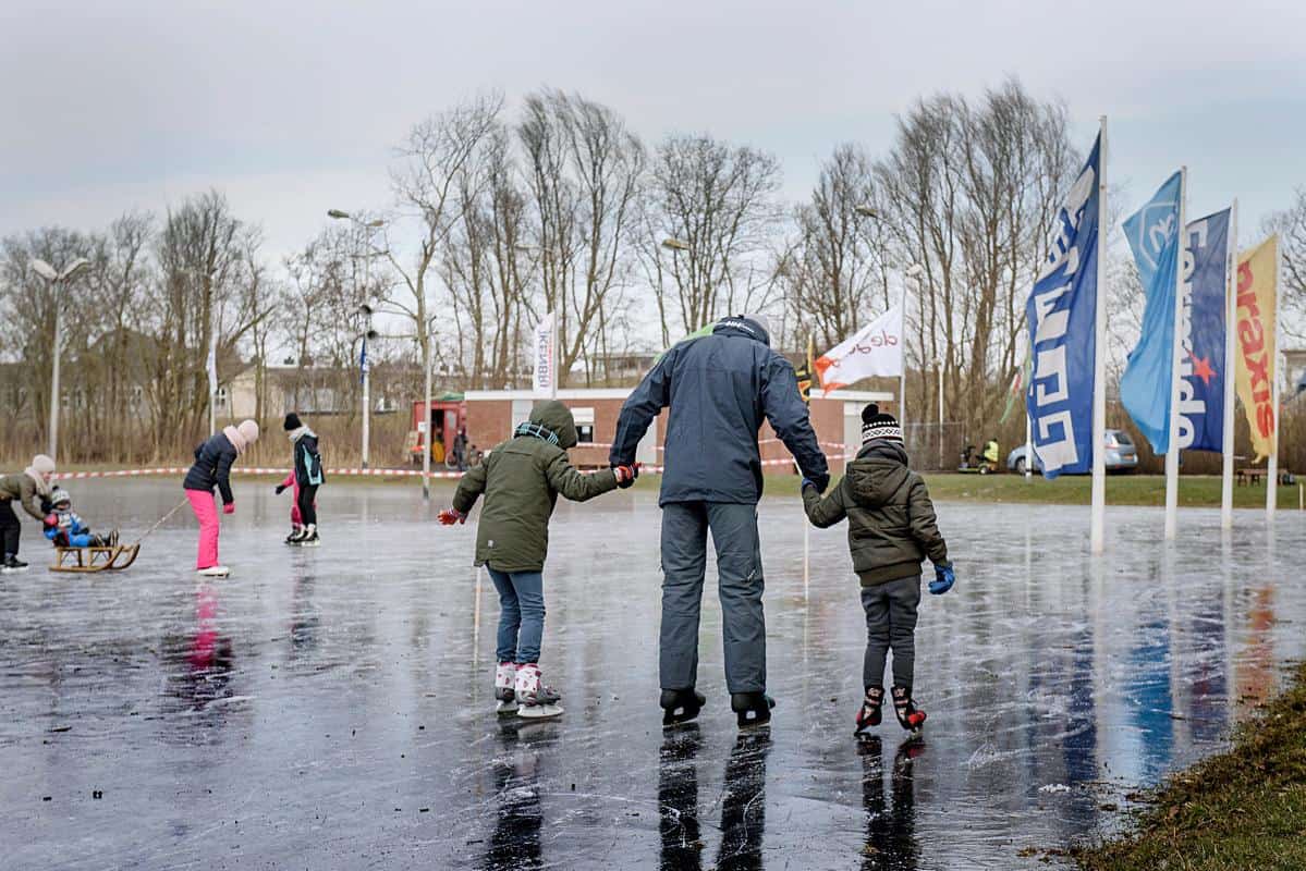 Voorlopig niet schaatsen op natuurijsbaan Den Helder