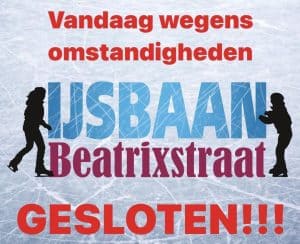 Wind opnieuw spelbreker voor Helderse ijsbaan