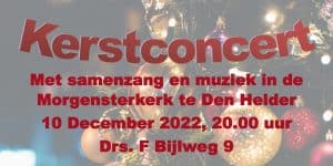 Kerstconcert in de Morgensterkerk