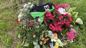 Bloemenzee voor verongelukte fietser