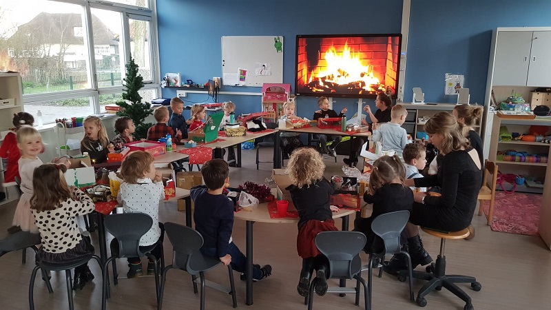 Weer een week eerder aan het kerstontbijt 