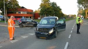 Twee personenauto’s total loss bij verkeersongeval Wieringerwerf