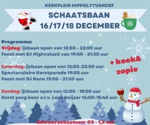 Veel activiteiten op de schaatsbaan in centrum van Hippolytushoef