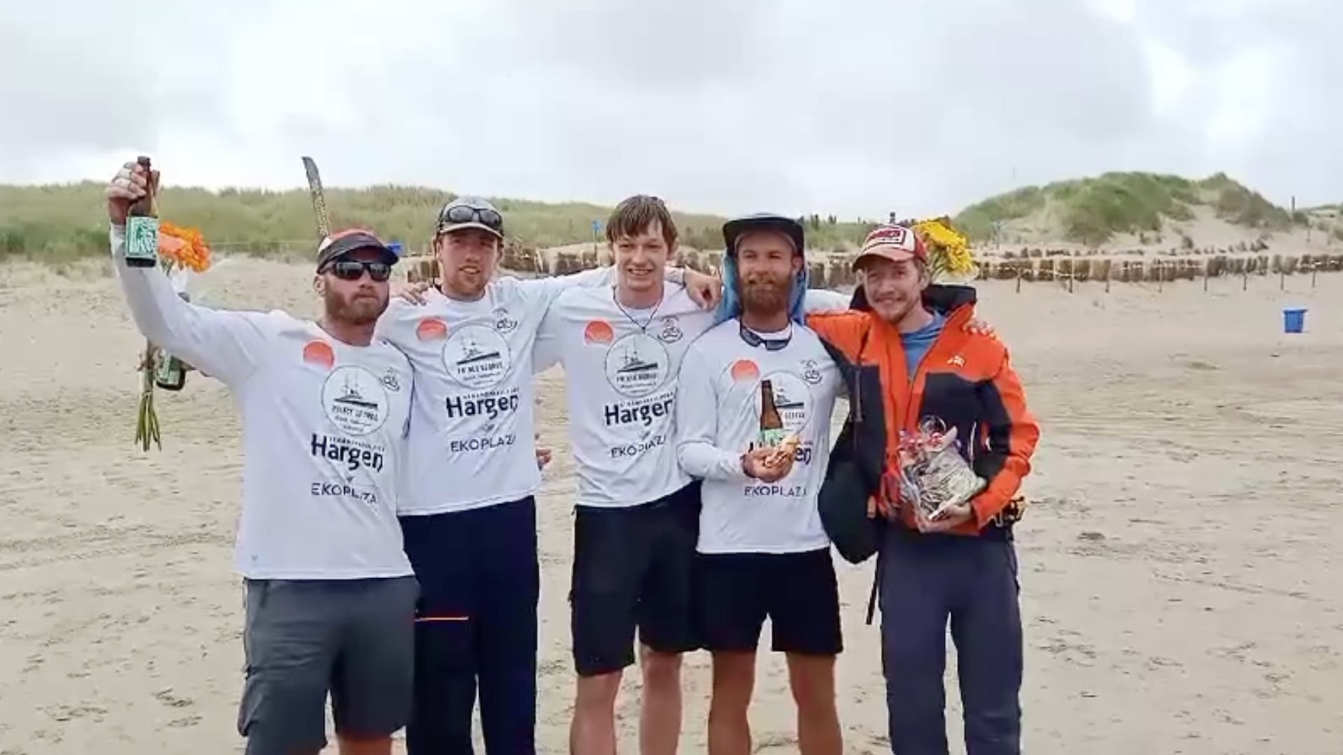 Roeiers steken binnen 48 uur Noordzee over