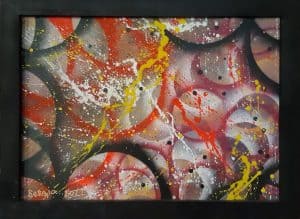 Street art graffiti kunstenaar Sergio Dignum exposeert in de Keesschuur