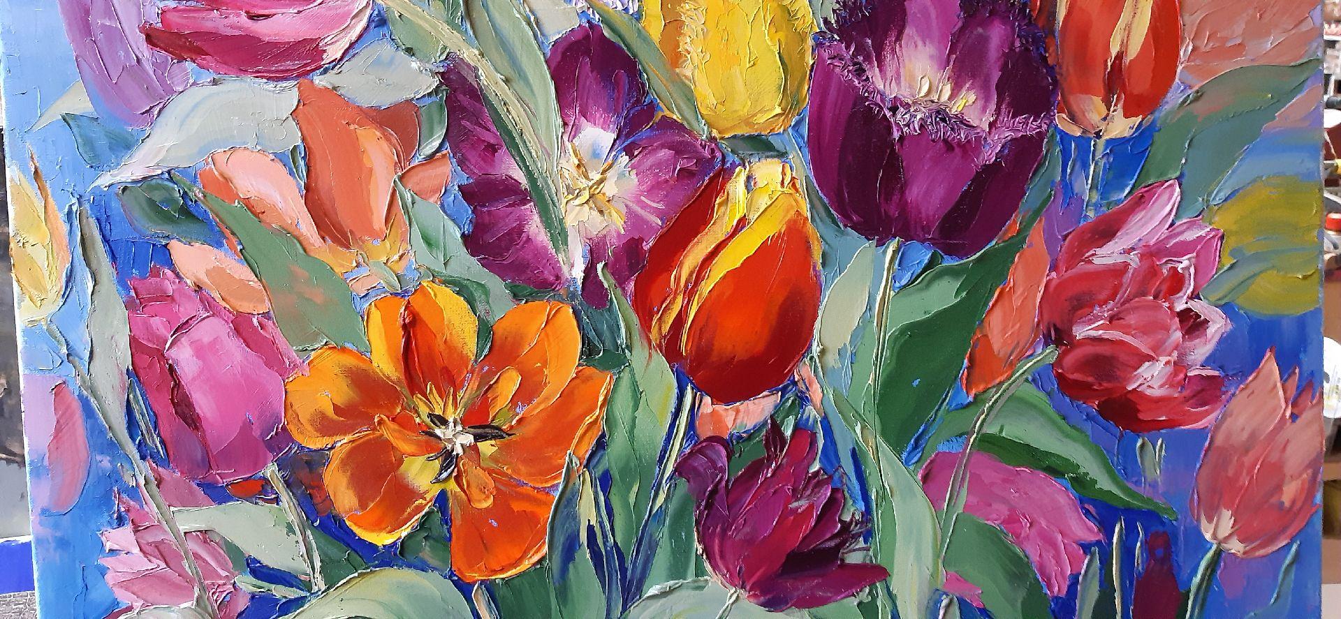 Workshop tulpen schilderen met paletmes