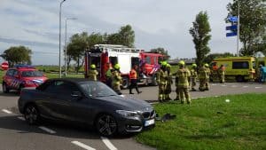 Meerdere gewonden bij ongeval Julianadorp,,auto te water