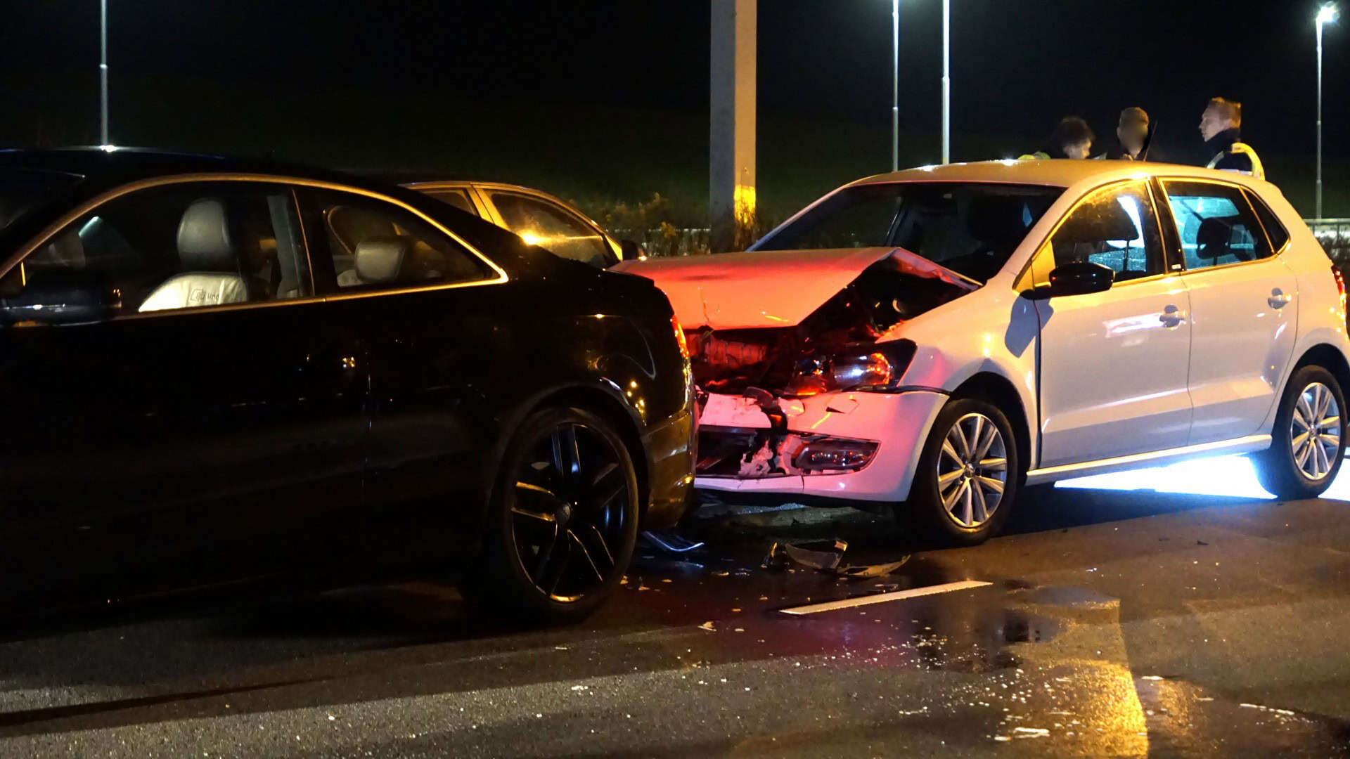 Flinke klapper bij kop-staart in Den Helder