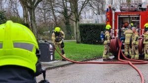 Containerbrand aan de Ruyghweg