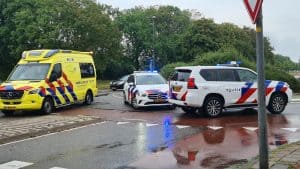 Aanrijding op rotonde tussen fietser en automobilist