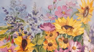 Bloemen tot leven met het paletmes