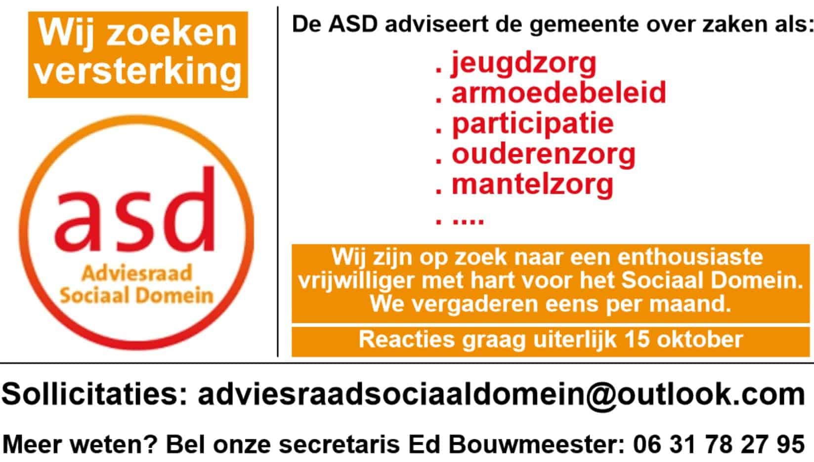 Adviesraad Sociaal Domein Den Helder zoekt nieuwe leden