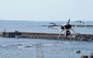 Nieuwe waterstofdrone Doosan Mobility Innovation helpt energietransitie op Noordzee te versnellen