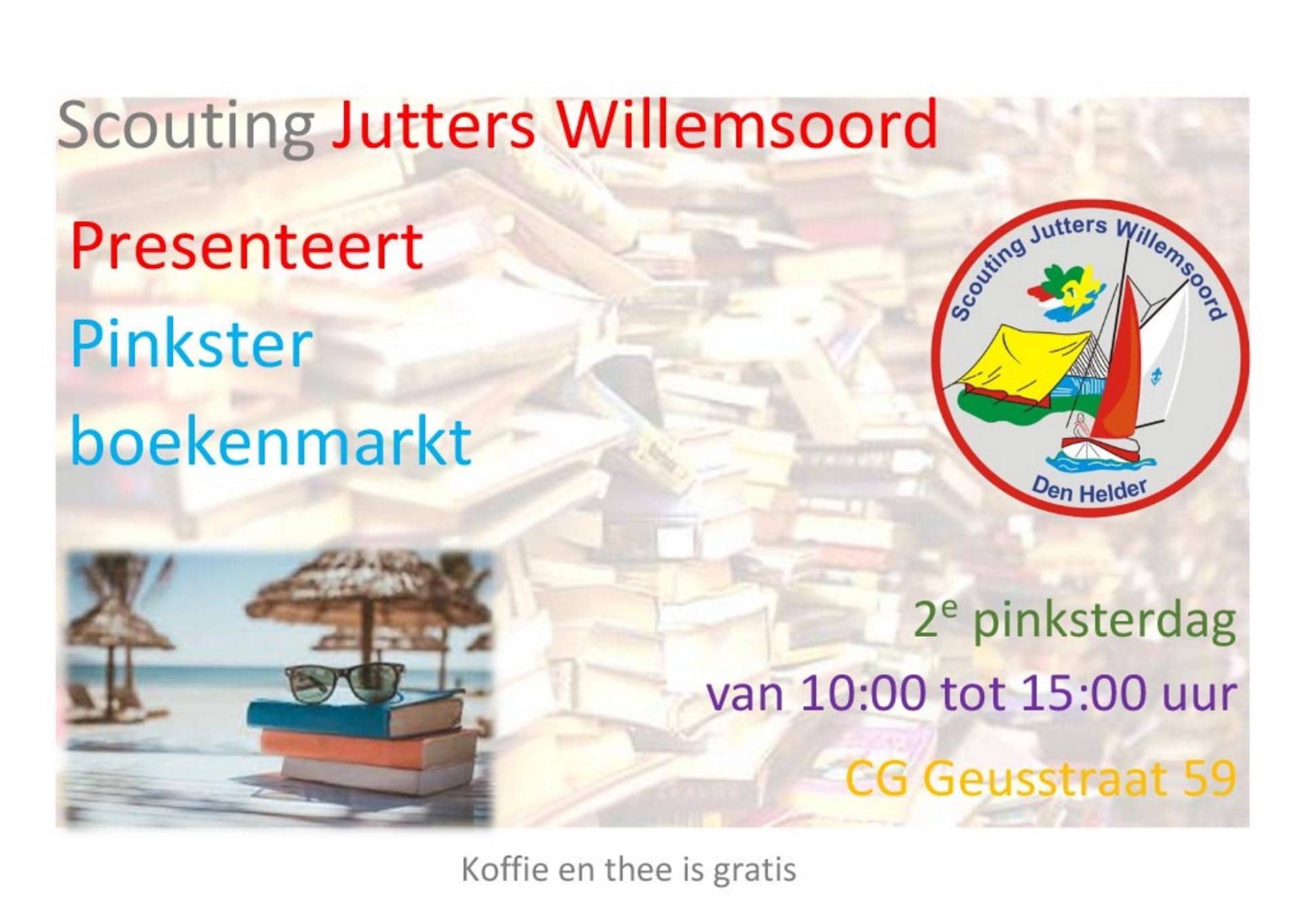 Boekenmarkt bij de scouting