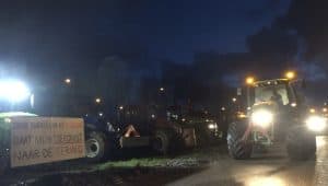 Boeren op weg naar Den Haag