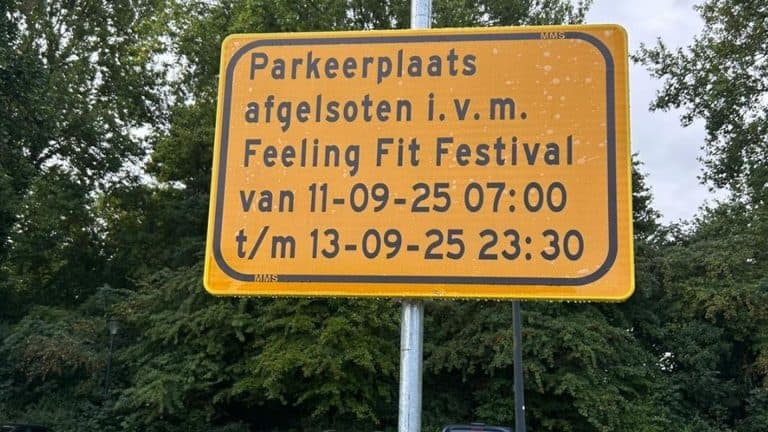 Extra reclame door foutje op bord