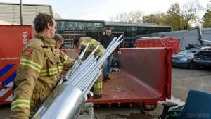 Lading oud ijzer voor Helderse brandweer