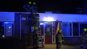 Brand op dak paviljoen Noorderhaven