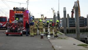 Brandweer opgeroepen voor brand in varende zeilboot