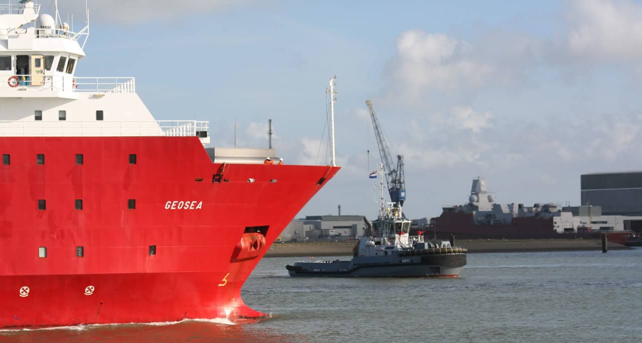 MV Geosea onderdeel van de marinevloot