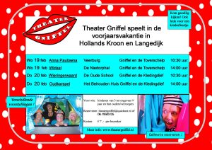 Kindertheater Gniffel toert rond in Hollands Kroon en Langedijk