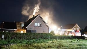 Woningbrand in Breezand