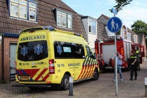 Gewond door vlam in de pan