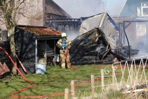 Grote brand in Den Oever