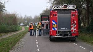 Gasleiding geraakt tijdens werkzaamheden