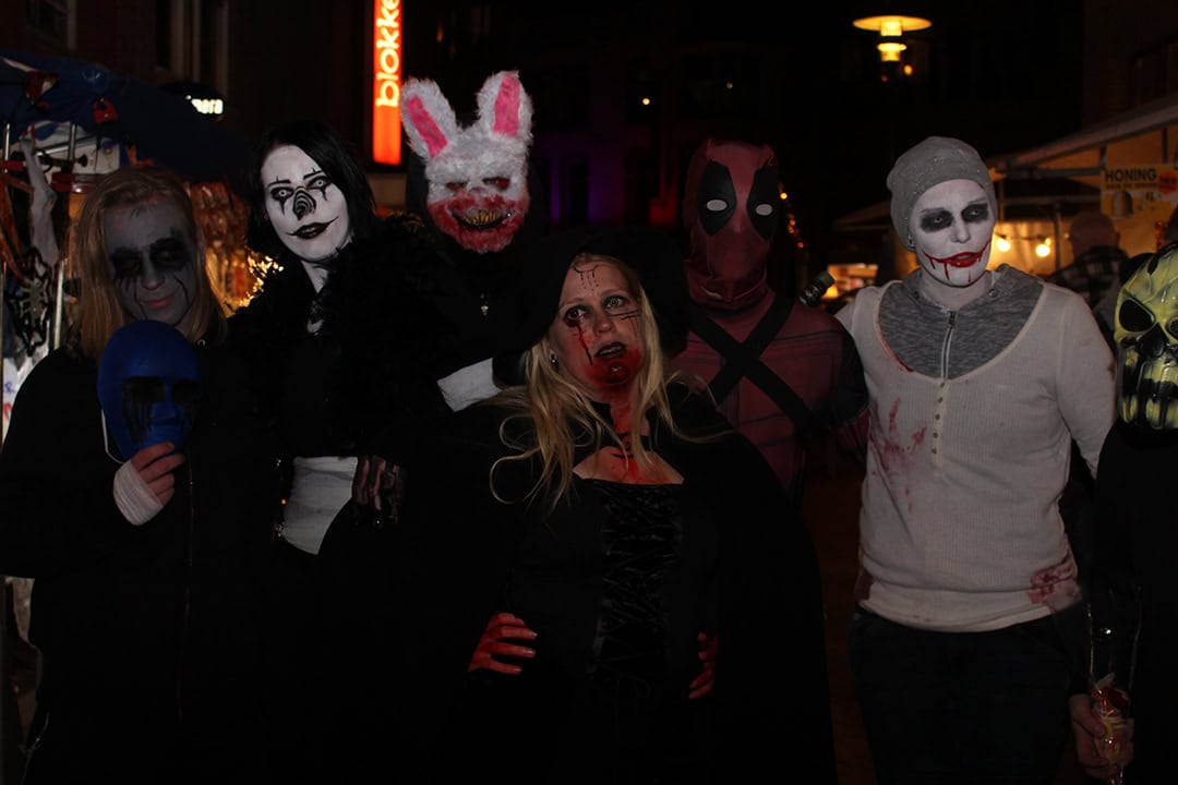 Halloween in de binnenstad van Den Helder