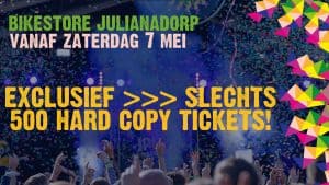500 kaartjes voor Julianapop verkrijgbaar in winkel