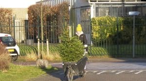 Slepen met kerstbomen voor avontuur op zee (video)