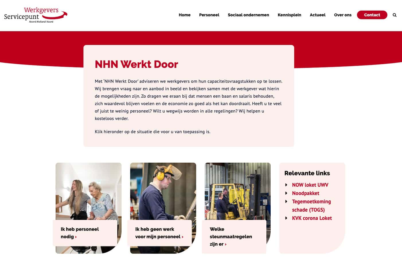 WerkgeversServicepunt helpt ondernemers met ‘NHN werkt door‘