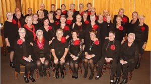 Vrouwenkoor No Name geeft Kerst Sing Inn