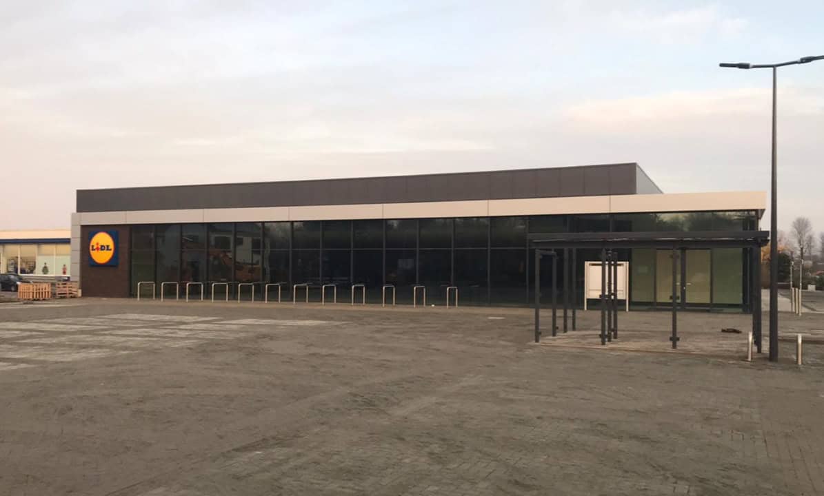 Voetpad bij nieuwe Lidl in Wieringerwerf