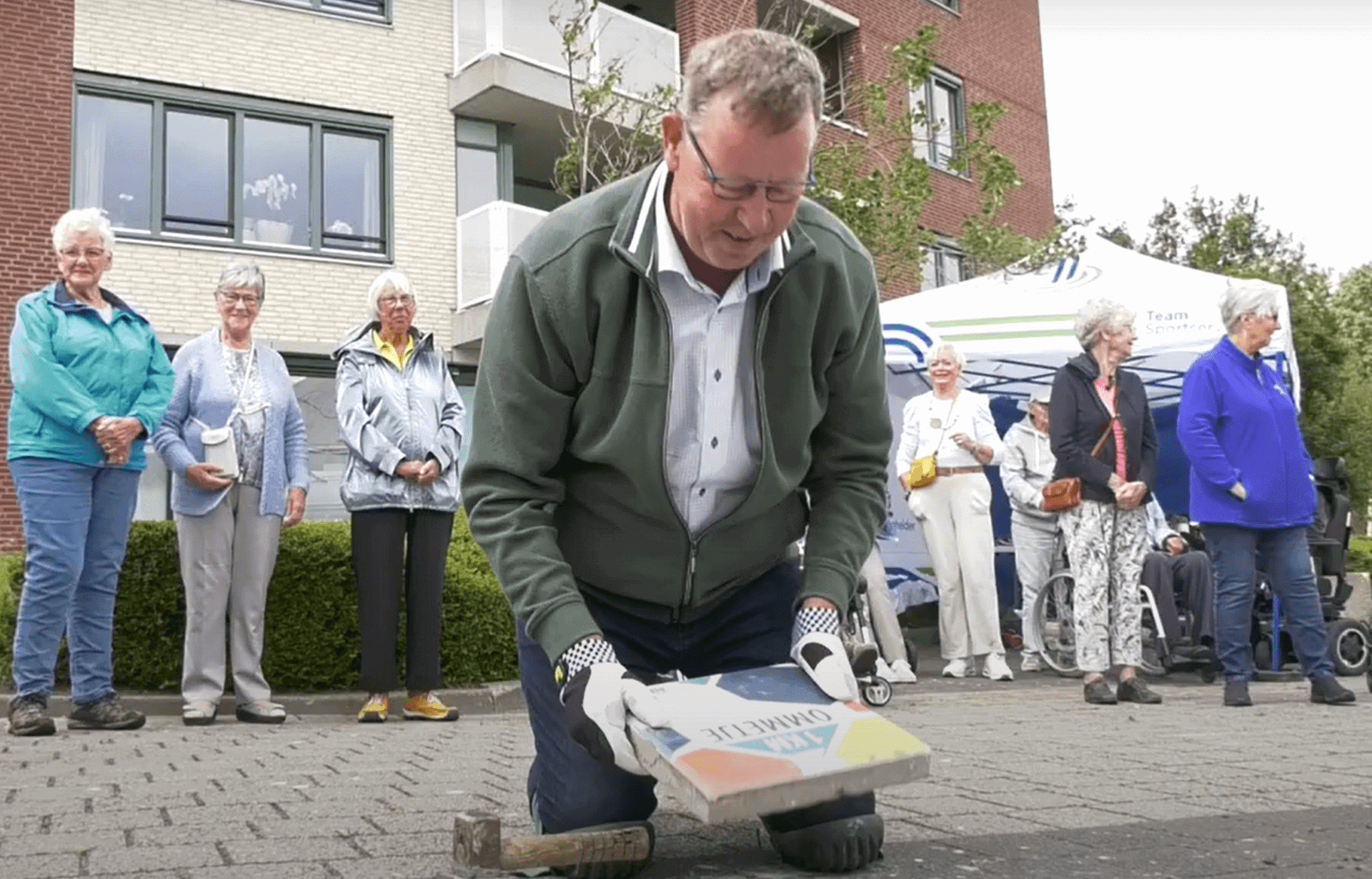 Team Sportservice en wethouder De Vrij openen tweede Ommetje-route