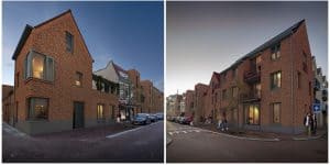 Herenhuizen en maisonettes in de Spoorstraat